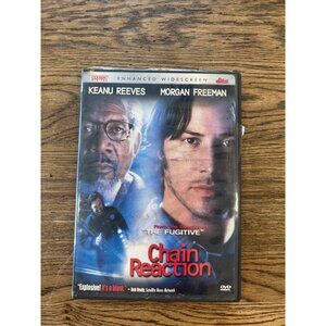 Chain Reaction 1996 DVD Widescreen Keanu Reeves Morgan Freeman Action Pre-Owned